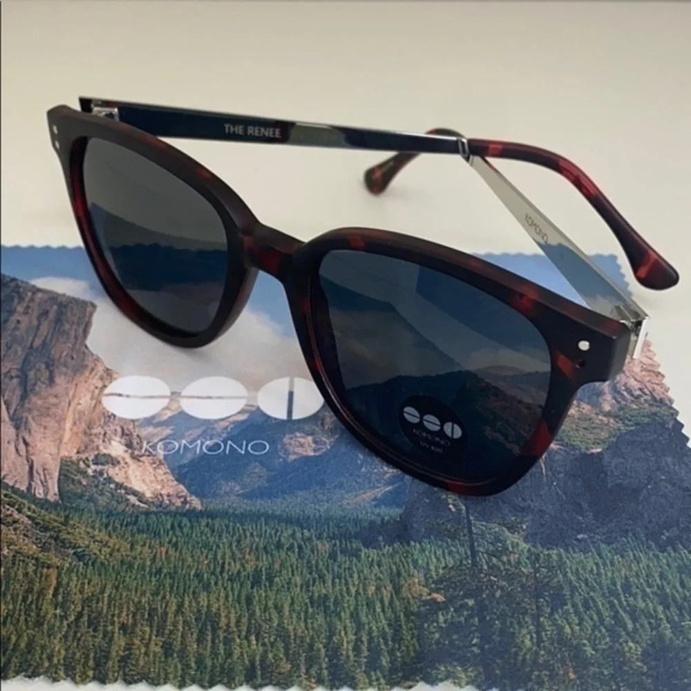 Komono New Renee Tortoise/Silver Sunglasses